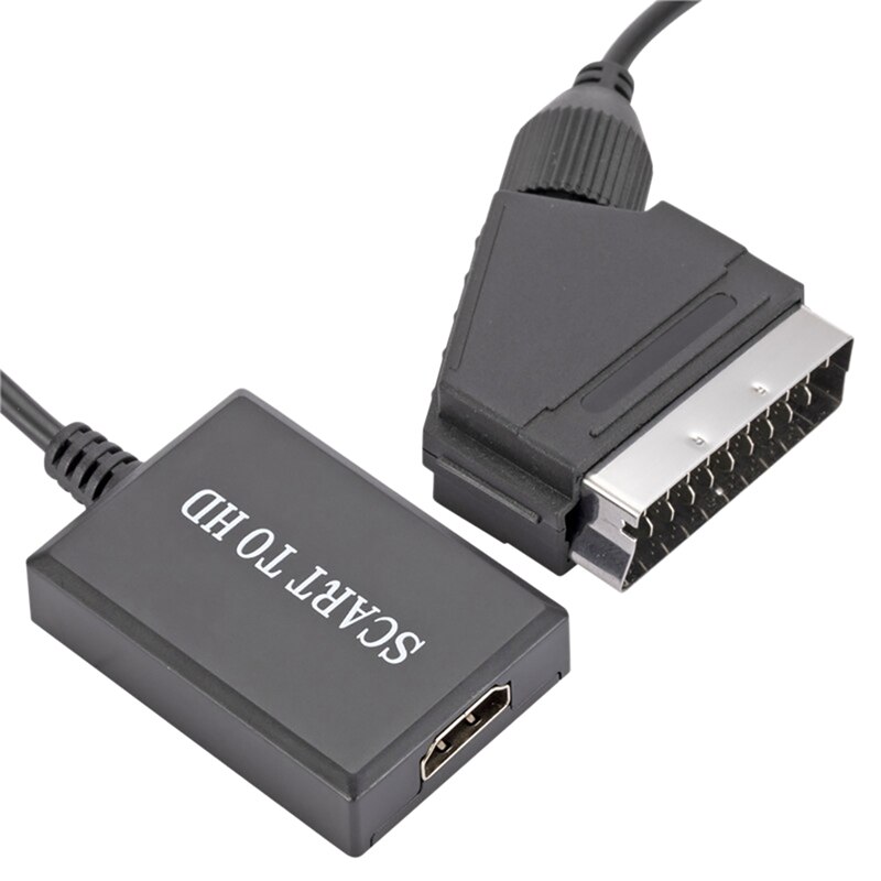 1080P SCART to HD Audio and Video Cable Box Adapter HD 1080P Video Conversion: Default Title