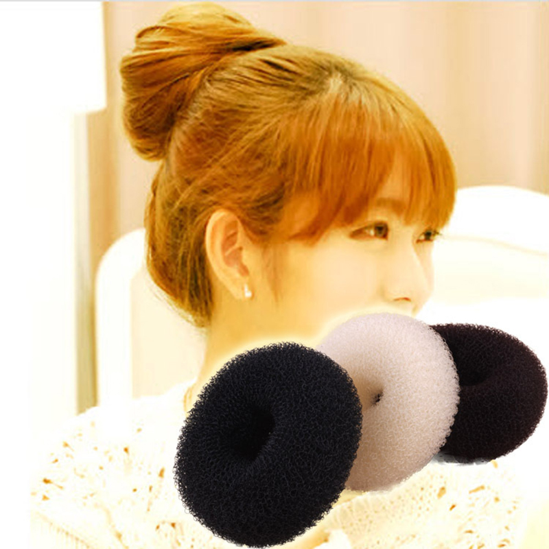 S M L Schwarz/Braun/Elfenbein Haarknoten Maker Donut Bagel Für Mädchen Haar Werkzeuge Haarnadel Haar Zubehör für Frauen Styling Zöpfe