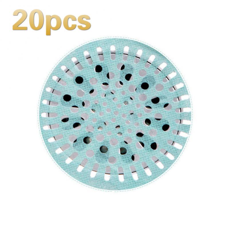 Snel ! 10Cm Keuken Wegwerp Drain Sticker Haar Filter Afvoer Gootsteen Badkamer Schoonmaken Papier Drain Stopper Stickers: 20pcs