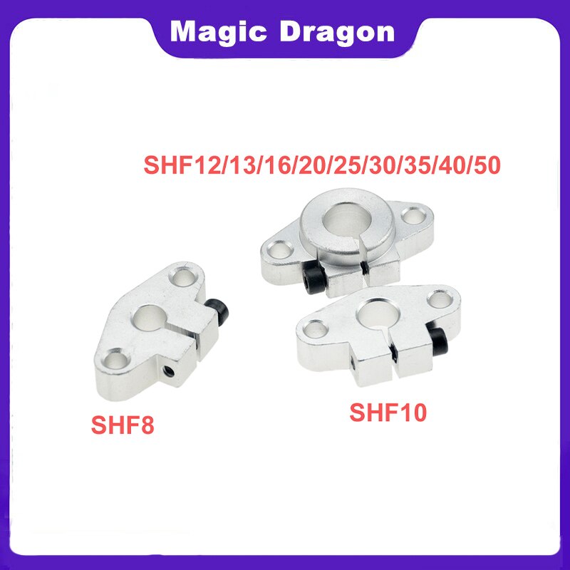 4pcs SHF20 horizontal linear shaft support 20mm Linear Rail Shaft Support XYZ Table CNC SHF Series Rail Shaft