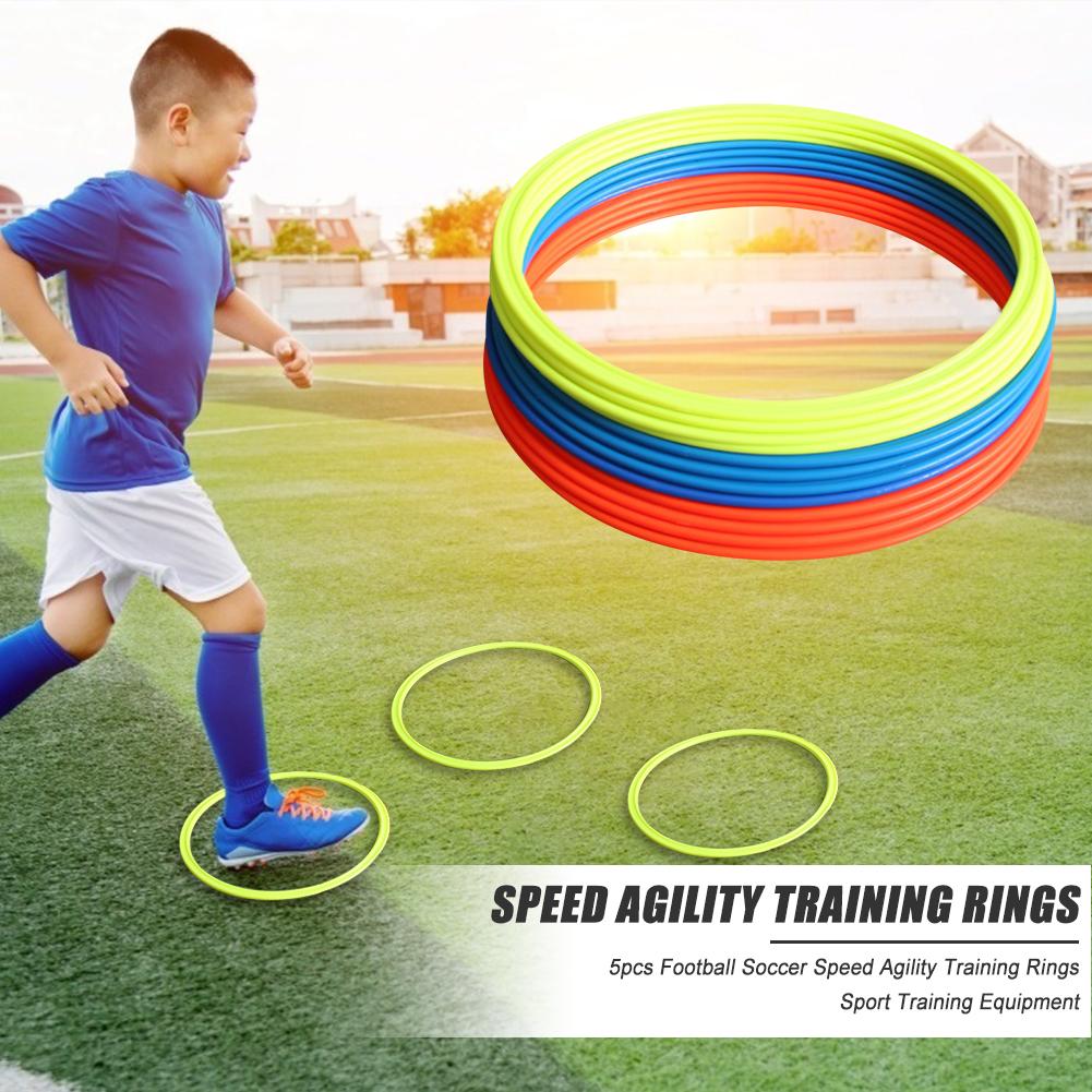 Holdbar træningsringe hit farve fodbold fodbold hastighed agility træningsringe 30cm 40cm dia – Grandado