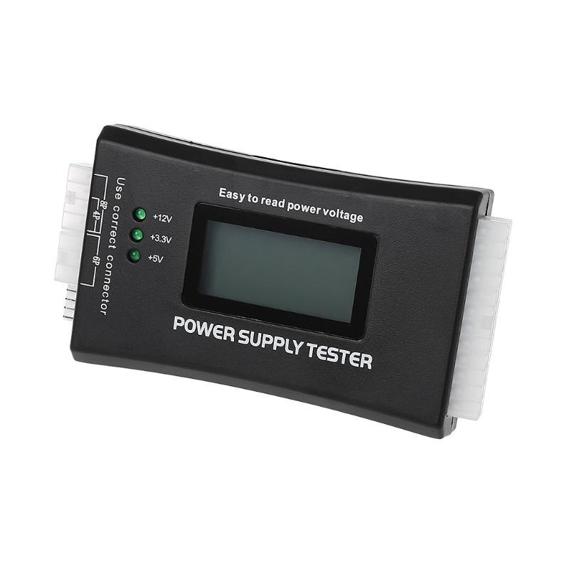 Novo lcd computador 20/24 pinos 4 psu atx btx itx sata hdd testador de alimentação