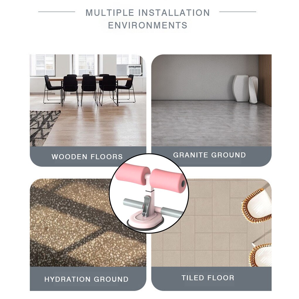 Sit Up Assistant Abdominal Core Workout Sit Up Bar Fitness Sit Ups Exercise Equipment Portable Suction Sport Home Gym