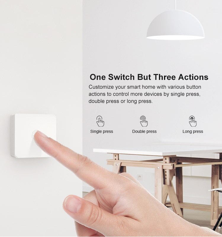 Sonoff snzb -01 trådløs bryter smart hjem zigbee versjon praktisk knapp fungerer med sonoff zigbee bridge ifttt ewelink app