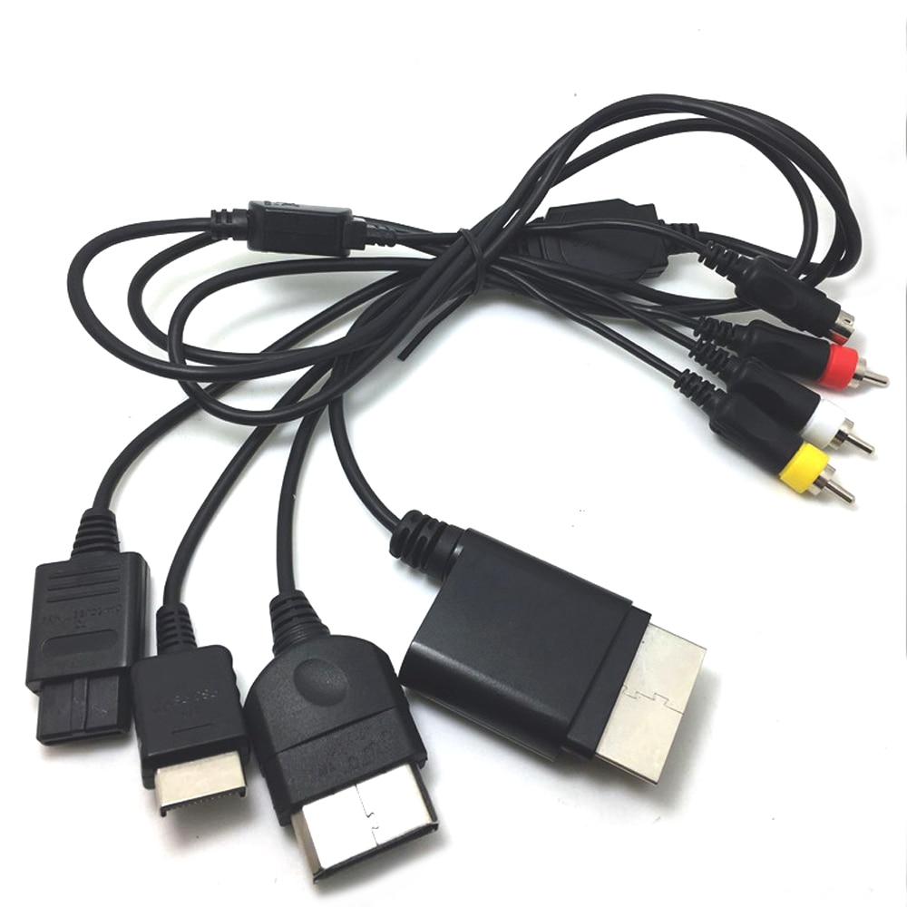 Multifunction Leadwire S-Video AV TV Cord Cable For NGC N64 For PS1 PS2 PS3 For XBOX