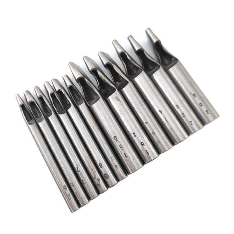 Leather Belt Hole Punch DIY Tools 1Pcs Oval Shape Hole Punch Leather Hole Punch Round Steel Hollow Hole Punch Leather Tools