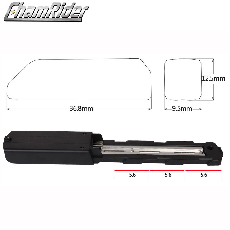 Batterij Doos Batterij Case Polly 5C Down Buis Onderbuis E-Bike Elektrische Fiets Batterij Behuizing Nickle Strips 21700 Cellen