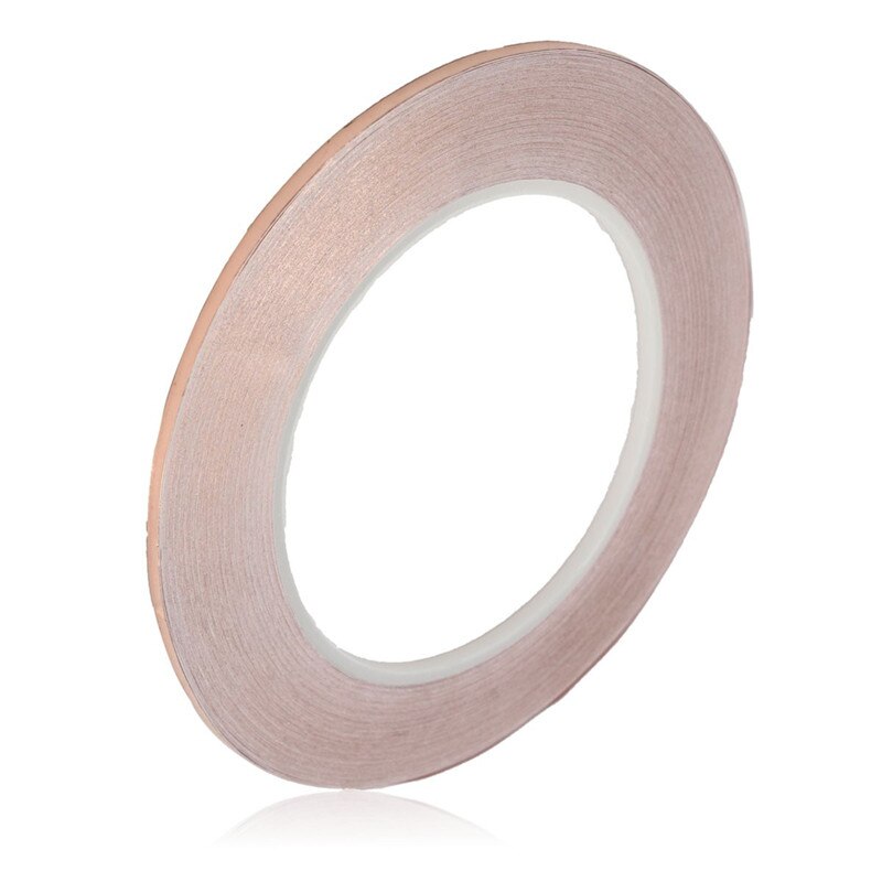 1 Roll 3mm x 30m Single Geleidende Bladkoper Tape Strip Adhesive Afscherming Masker Hoge Temperatuur Tape