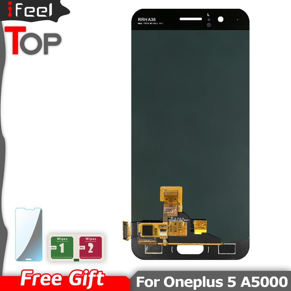 OLED Voor Oneplus 5 A5000 Lcd Touch Screen met Frame Digitizer Voor OnePlus 5 Dispaly Voor Een Plus 5 1 + 5 A5000 Lcd 'S