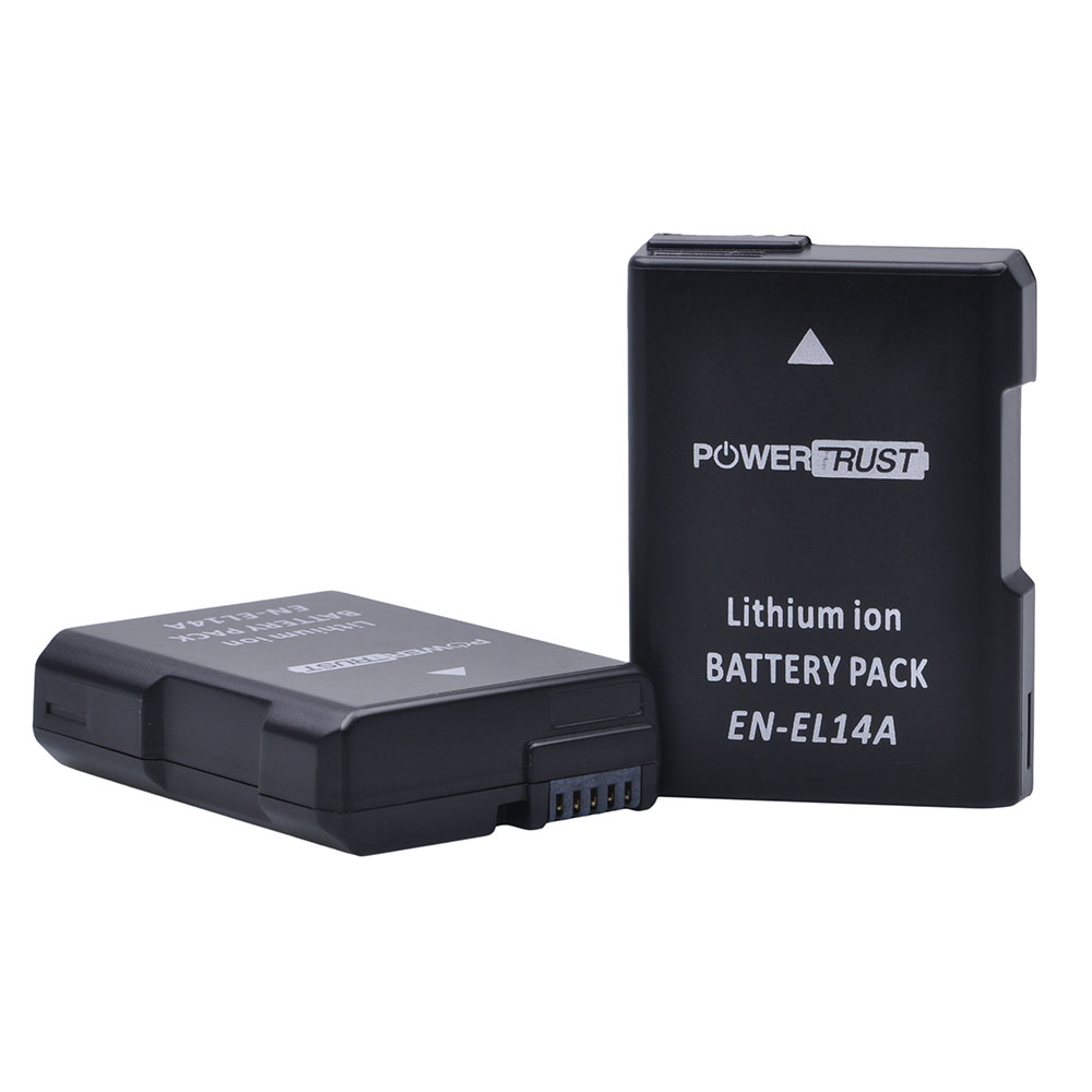 1pc 1500 mah en -el14 en-el14a og  el14 batteri til nikon  d90 d300 d5300 d5200 d5100 d3300 d3200 d3100 til coolpix  p7100 p7200