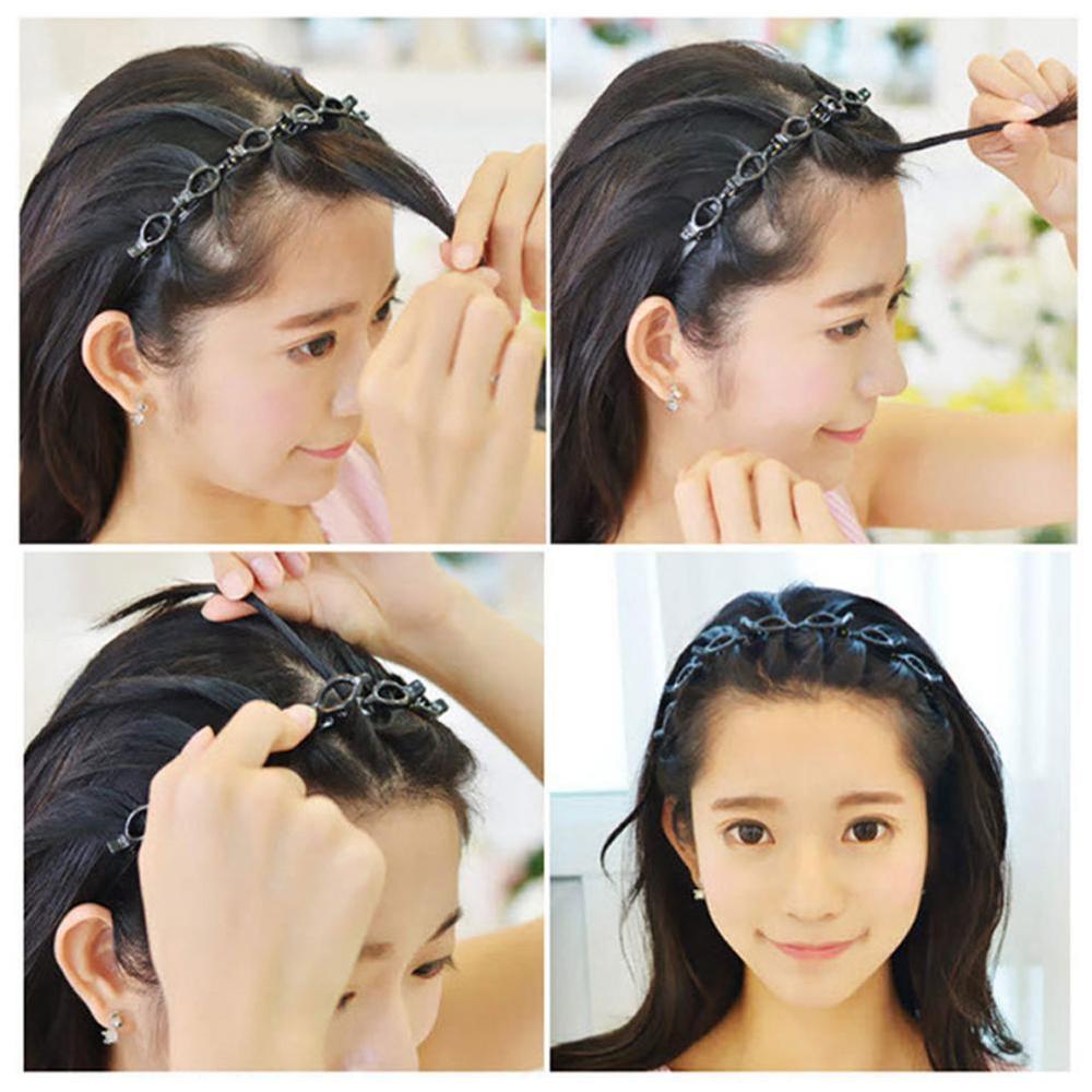 Punk gothique coiffure torsion Clip Barrette tresse outils magique cheveux accessoires fête bandeau décontracté pour les femmes filles