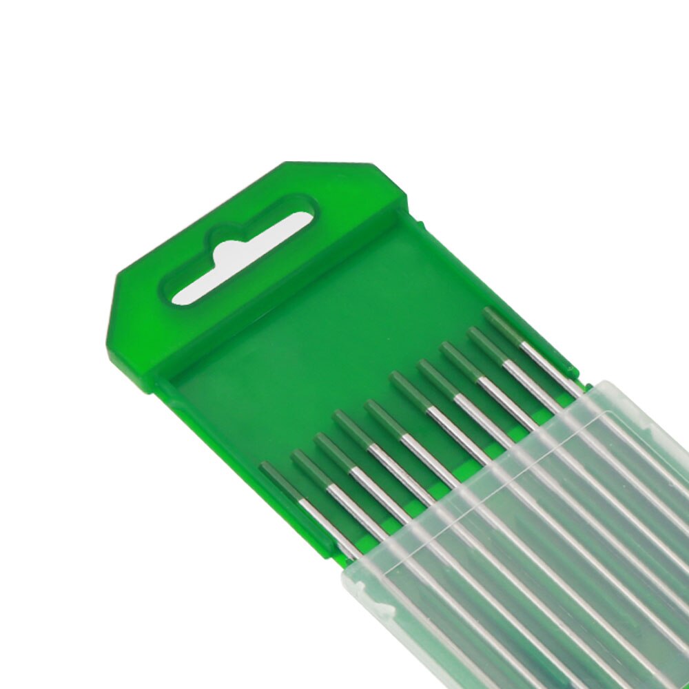 10 X Tig Wolfraam Elektrode 1.0 1.6 2.4 3.0 3.2 4.0Mm Pure Tungsten Wp Groen Productie Supply