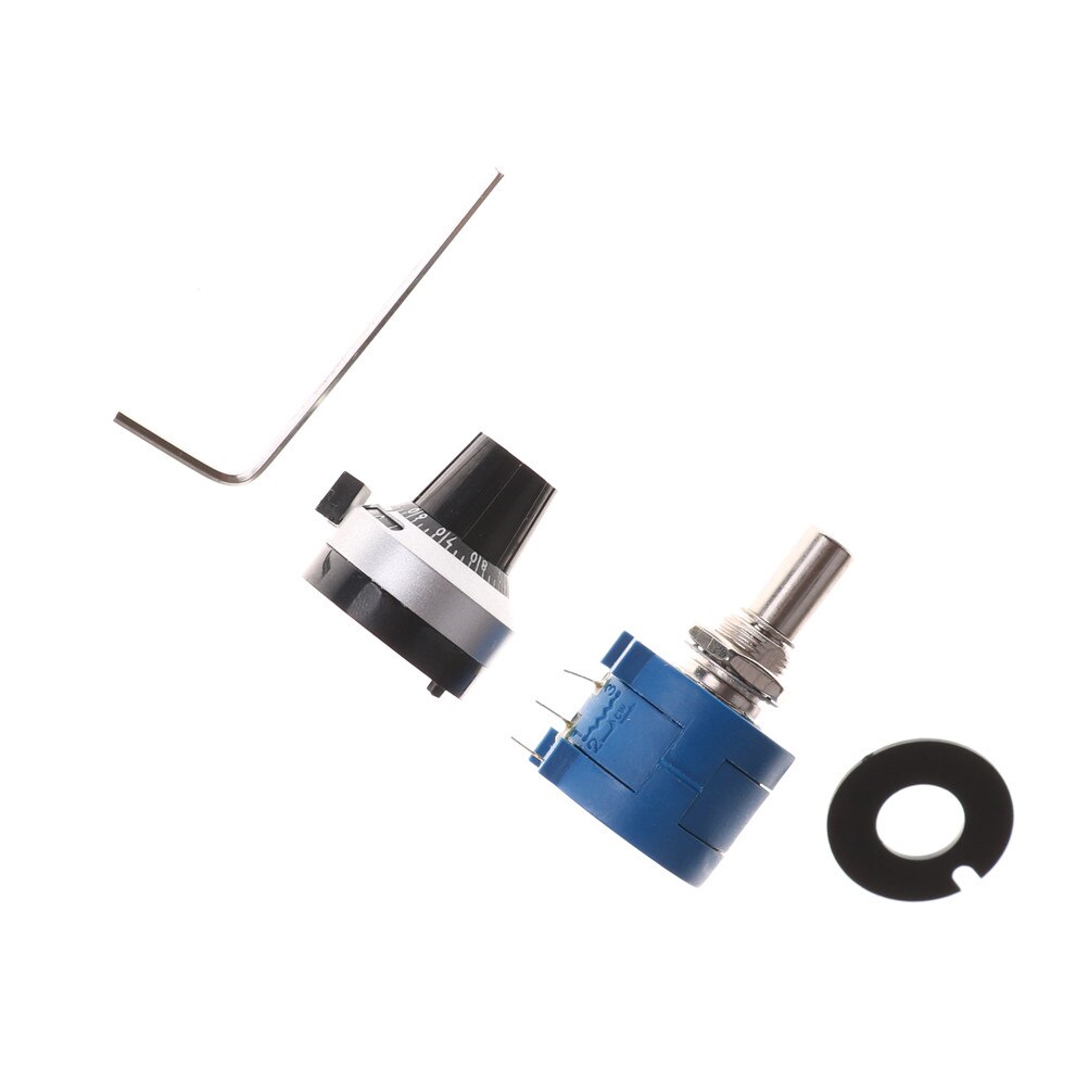 One Set Wire Wound Precision Potentiometer Plastic Blue 3590S-2-102L 1K Resistor Ohm Rotary