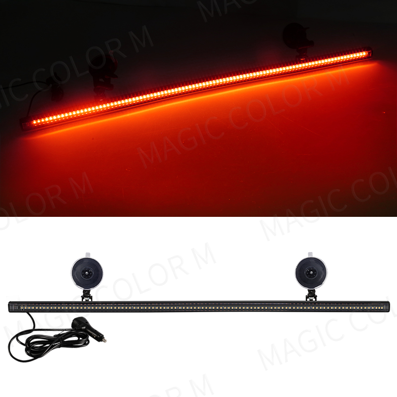 96 LED 3030 perles pare-brise avant lampe clignotante d'urgence voiture lampe stroboscopique barre feu de signalisation Auto toit voyant d'avertissement 12V: Rouge