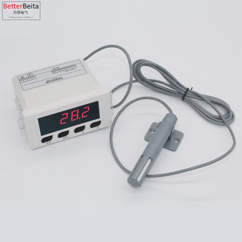 Linear 4-20mA and 0-10V output 0-99.9%RH air humidity controller with humidity sensor Digital display moisture meter