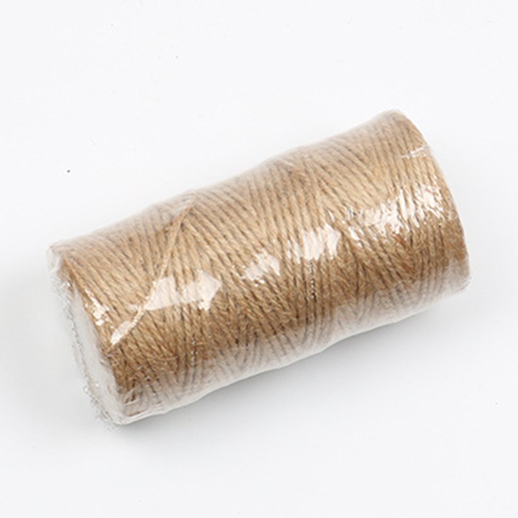 Jute garn rustikt reb jute 100m naturlig sisal 2mm wrap bryllup dekoration håndværk snoet reb snor snor begivenhed festartikler