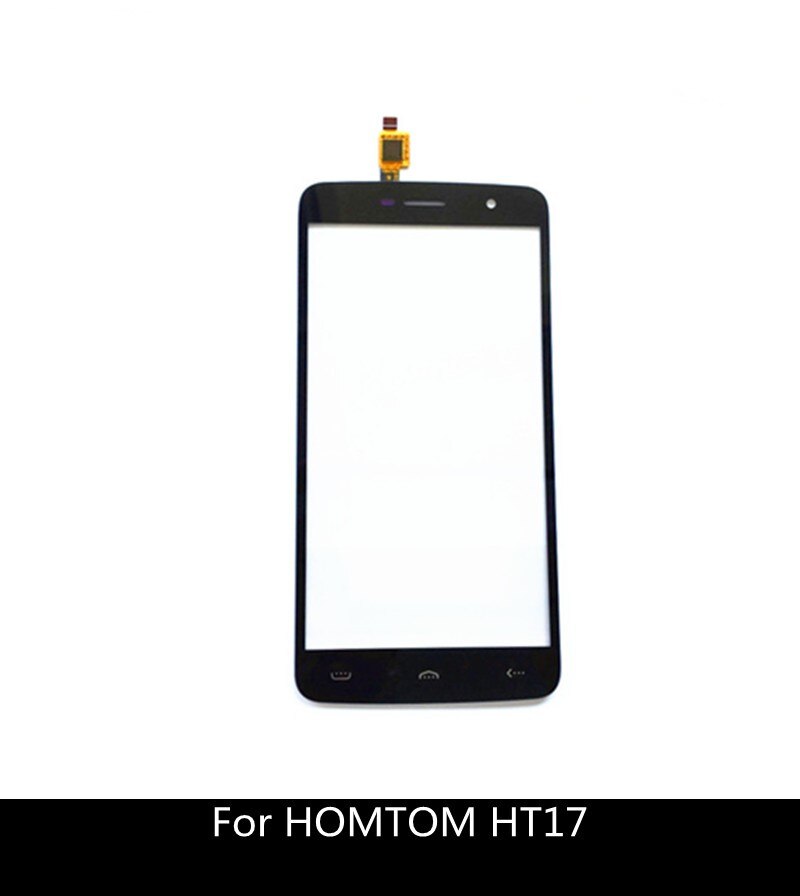 Sensor táctil de 5,5 pulgadas para HOMTOM HT17 HT 17, Panel digitalizador frontal de cristal con pantalla táctil y pegatina