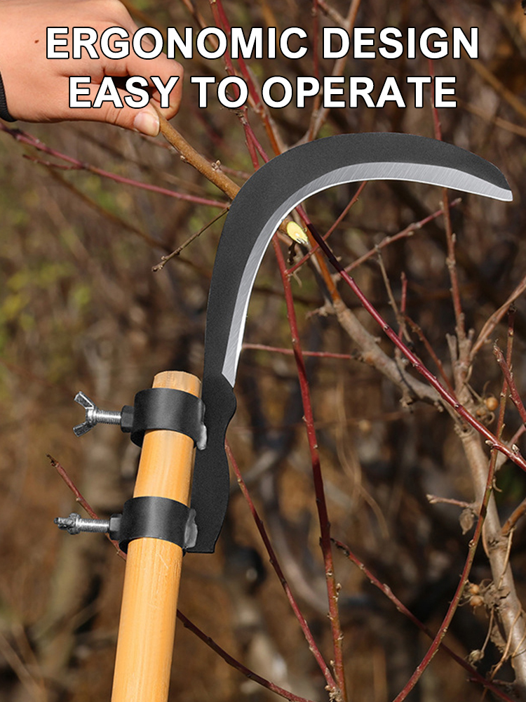 Multifunctionele Draagbare Gras Sikkel Snijkop Tarwe Grasmaaier Tuinieren Gras Wieden Mes Boerderij Zeis Sikkel Tuingereedschap