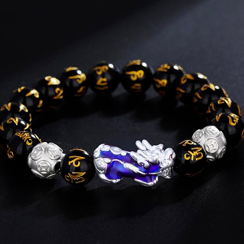 Bracciale Pixiu cambia colore umore e cambiamento di temperatura colore cinese fortunato ricchezza amuleto Pixiu braccialetto maschio femmina braccialetto