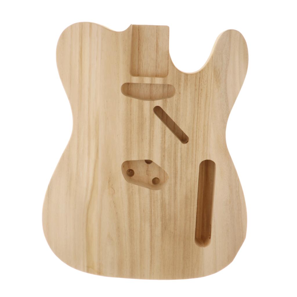 1pc DIY Unfinished Guitar Body Blank Maple Wood Handcrafts fits TL Electric Guitar Accessory