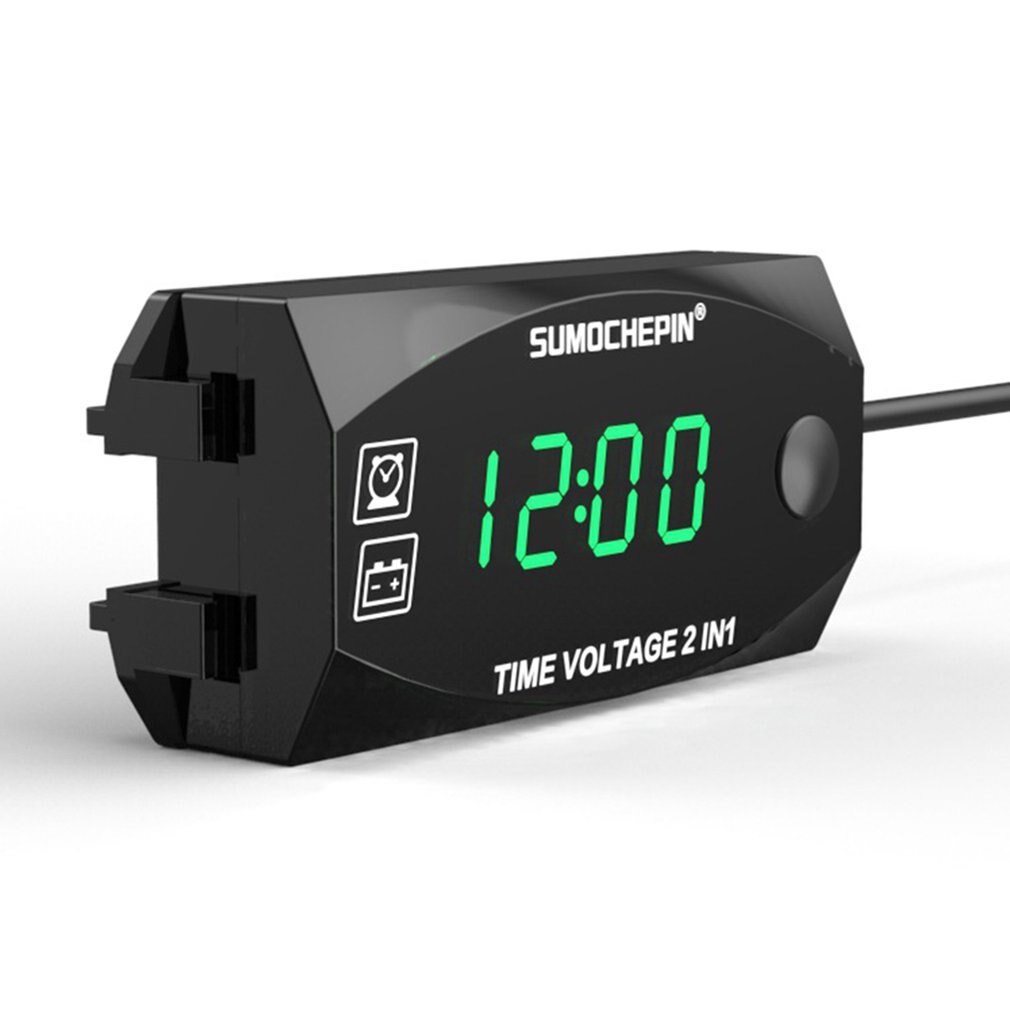 Digital Voltmeter Kalibrieren Lesen LED-anzeige Spannung Meter Spannung Tafel Meter Elektromobil Motorrad Auto