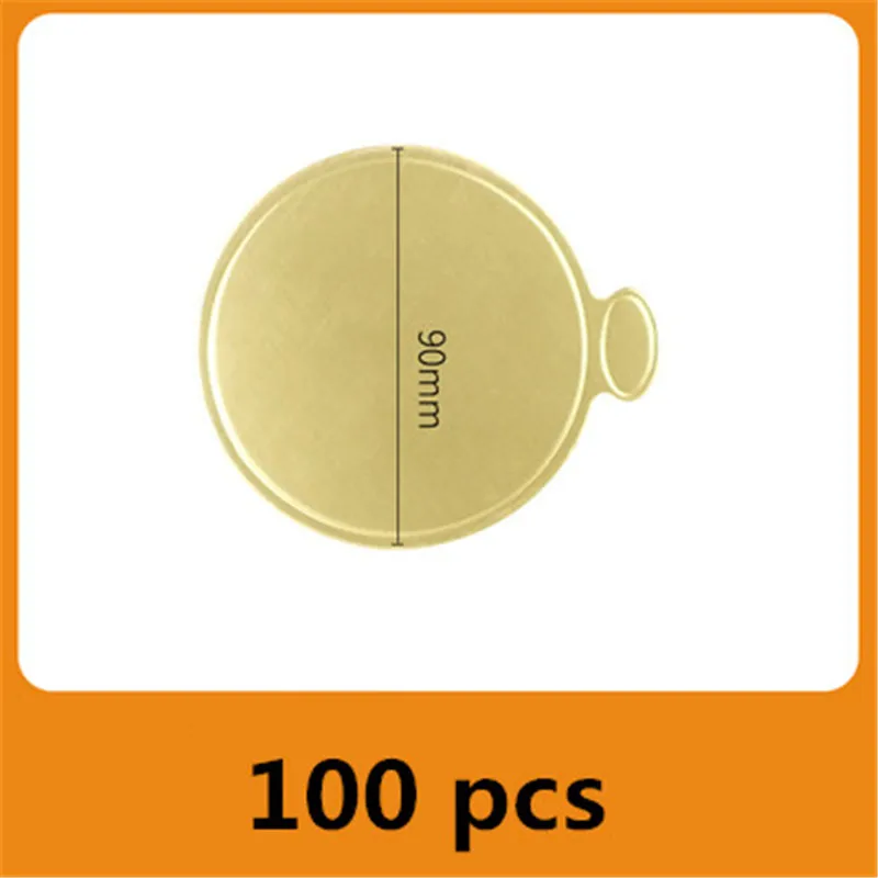 100 pcs/pack Cake Cardboard Mini Cake Boards Cupcake Dessert Tray Multi Shape Paper Golden Base Cake Pastry Decorative Kit Party: army green