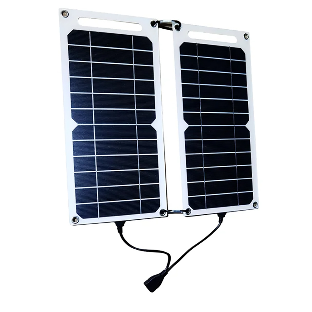 10W Solar Kit 5V Outdoor Solar Mobile Phone Charging Panel Flexible Solar Panel Backpack Solar Charger: Snow Camouflage