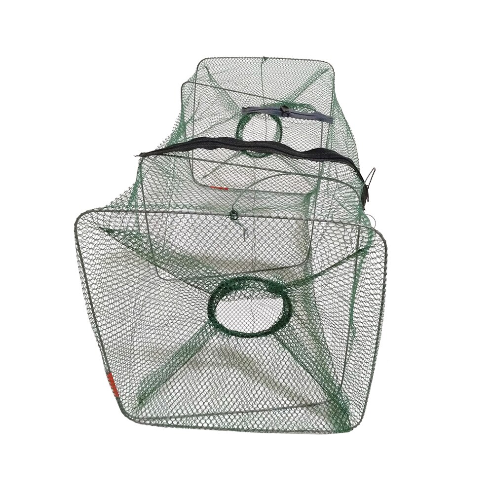 21x45cm Folding Portable Crab Fishing Dip Cast Net Cage Shrimp Catcher Bait Trap Shrimp Nets Automatic Trap Outdoor Fishnet