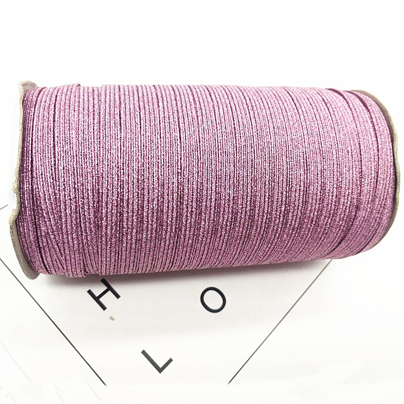 2/5Meter/viel 6mm Elastische Band Gold Draht funkeln Elastische Spandex Band für trimmen NäHenne Stoff DIY Kleid NäHenne Zubehör