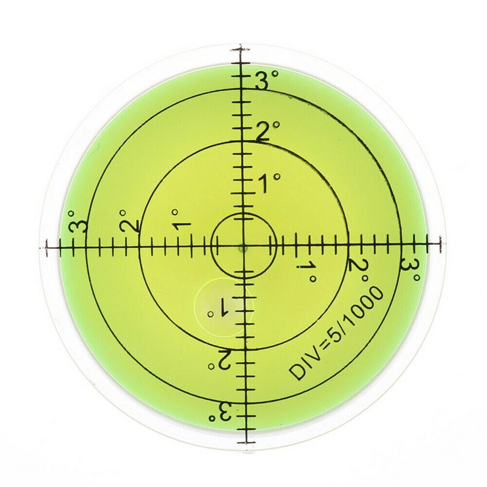 Niveau à Bulle Circulaire 60mm - Précision, échelle Centrale, Pour Caméra, Trépied, Machines