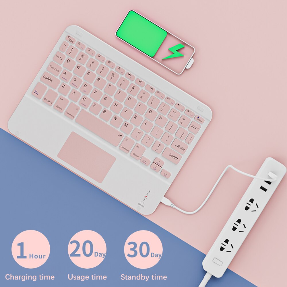 Portable Wireless Bluetooth Keyboard For IPad Samsung Xiaomi Android Tablet Ultra Thin Universal Bluetooth Keyboard Mouse Sets