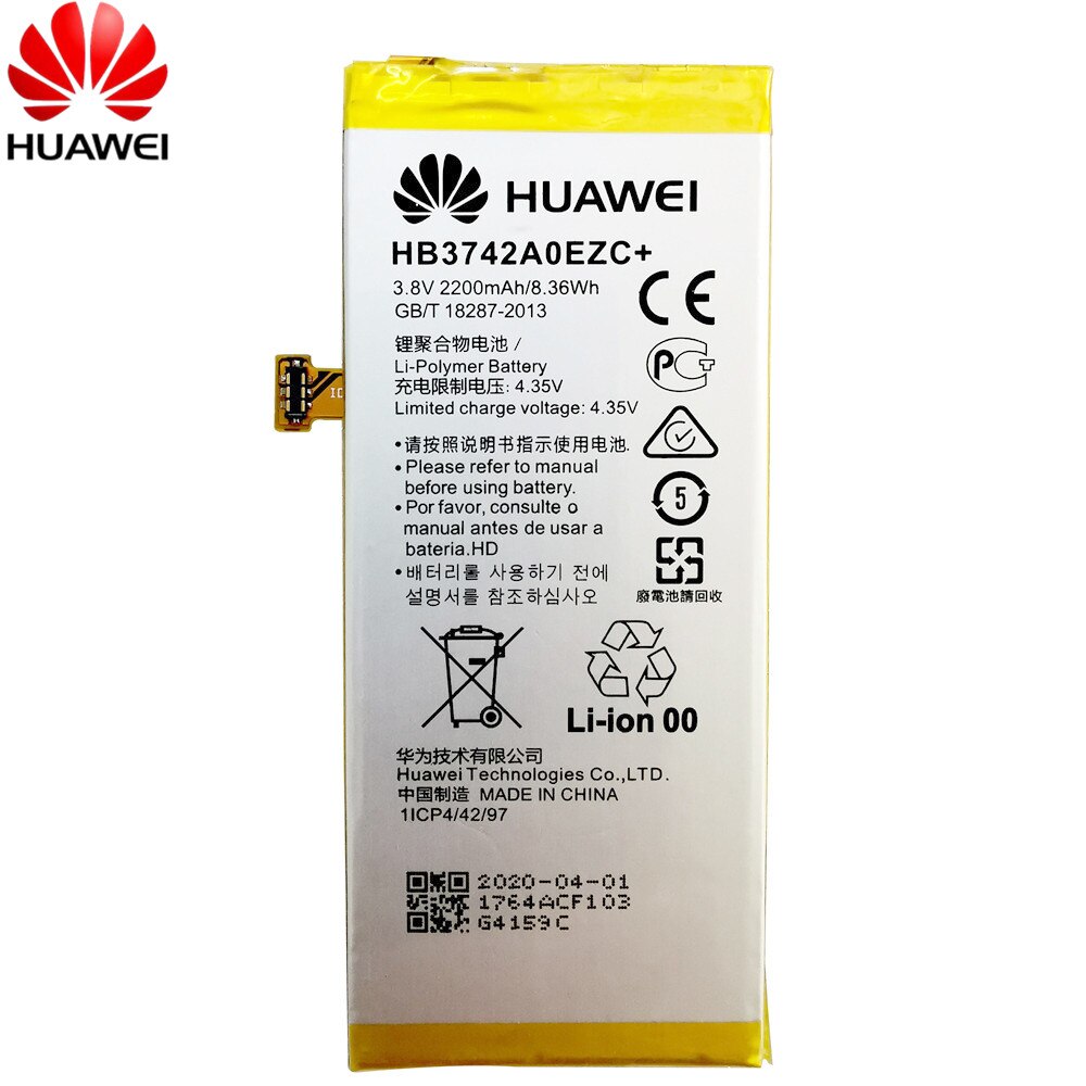 For Huawei P8 Lite battery 2200mAh HB3742A0EZC+ 100% Original Replacement Battery accumulators For Huawei P8 Lite In stock