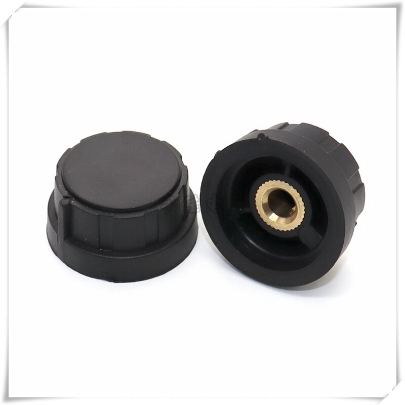 2 stück 31 × 16,5 MM gummi knopf Potentiometer knopf kappe frequenz konverter kupfer Ader 6MM knopf weiche gummi Knopf Deckel