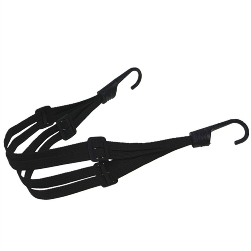 Uttrekkbar snor 2 kroker elastisk taustropp for motorsykkelhjelm bagasje