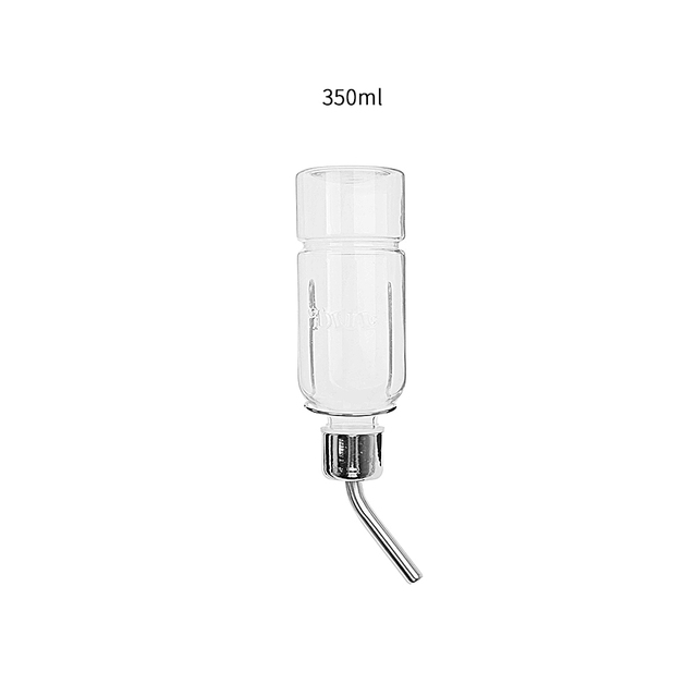 Botella de agua colgante de acero inoxidable para mascotas, bebedero de 180ml, 350ml, 750ml, para conejillo de indias, ardilla, conejo, hámster: 350ml