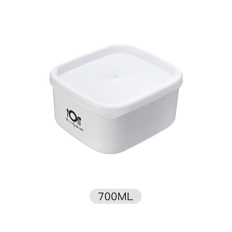 Plastic Sealed Fresh Box Refrigerator Food Fresh Bowl Microwave Heating Lunch Box Portable Bento Boxes Food Organizer Container: 700ML