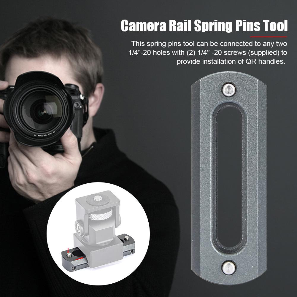 Camera Ferroviarie Primavera Spilli Strumento In Lega di Alluminio A Sgancio Rapido Impianti Cursore Portatile Versatile Opzioni Di Montaggio Per La Macchina Fotografica DSLR