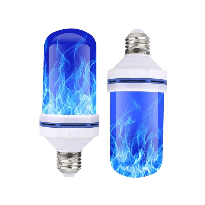 E27 Vlam Lampen 15W 85-265V 4 Modi Led Vlam Effect Licht Lamp Flickering Emulatie Blauw Geel vlam Vuur Licht: Groen Brons