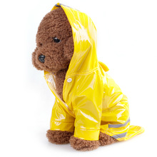 S-XL Puppy Pet Rain Coat Summer Hoody Waterproof Jackets PU Raincoat for Dogs Cats Apparel Clothes PetSupplies Outdoor