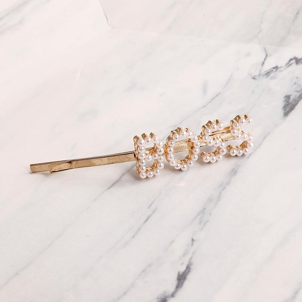 neue brief wort perle kristall haarnadel hairgrip haarspangen haar clip haarspange ornament haar zubehör