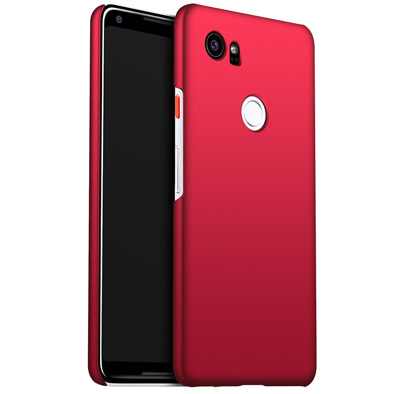 per il caso di Google pixel 2 XL pixel2xl Dura del PC sottile Opaca di Protezione Della Pelle della copertura Posteriore di casi di sFor Google pixel 2XL da 6.0 pollici della copertura borse: Rosso