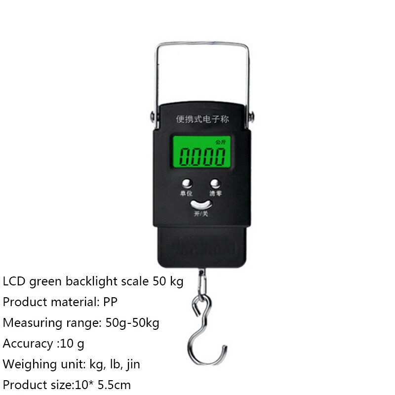40kg/100g LCD Digital Electronic Scale Luggage Scale Portable Travel Suitcase Bag Hanging Scale Weight Balance Handheld