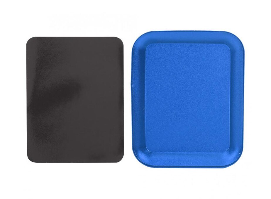 Aluminum Alloy Magnetic Tray Storage Box Container Ring Electronic Parts Screw Beads Organizer Case: Blue