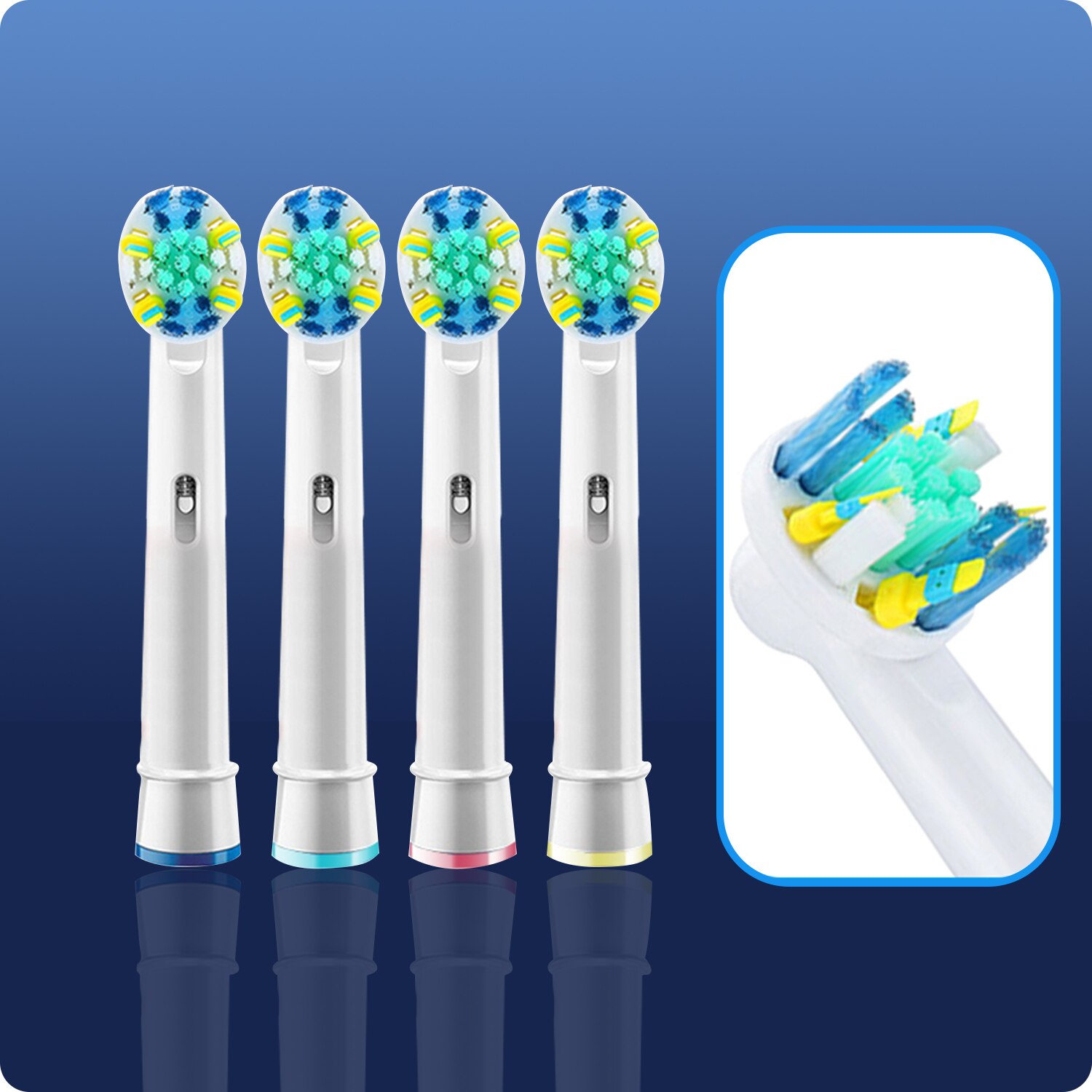 Têtes de brosse de rechange pour brosse à dents électrique oral-b, pour Advance Power/Pro Health/Triumph/3D Excel/vitalité, précision propre: EB25A