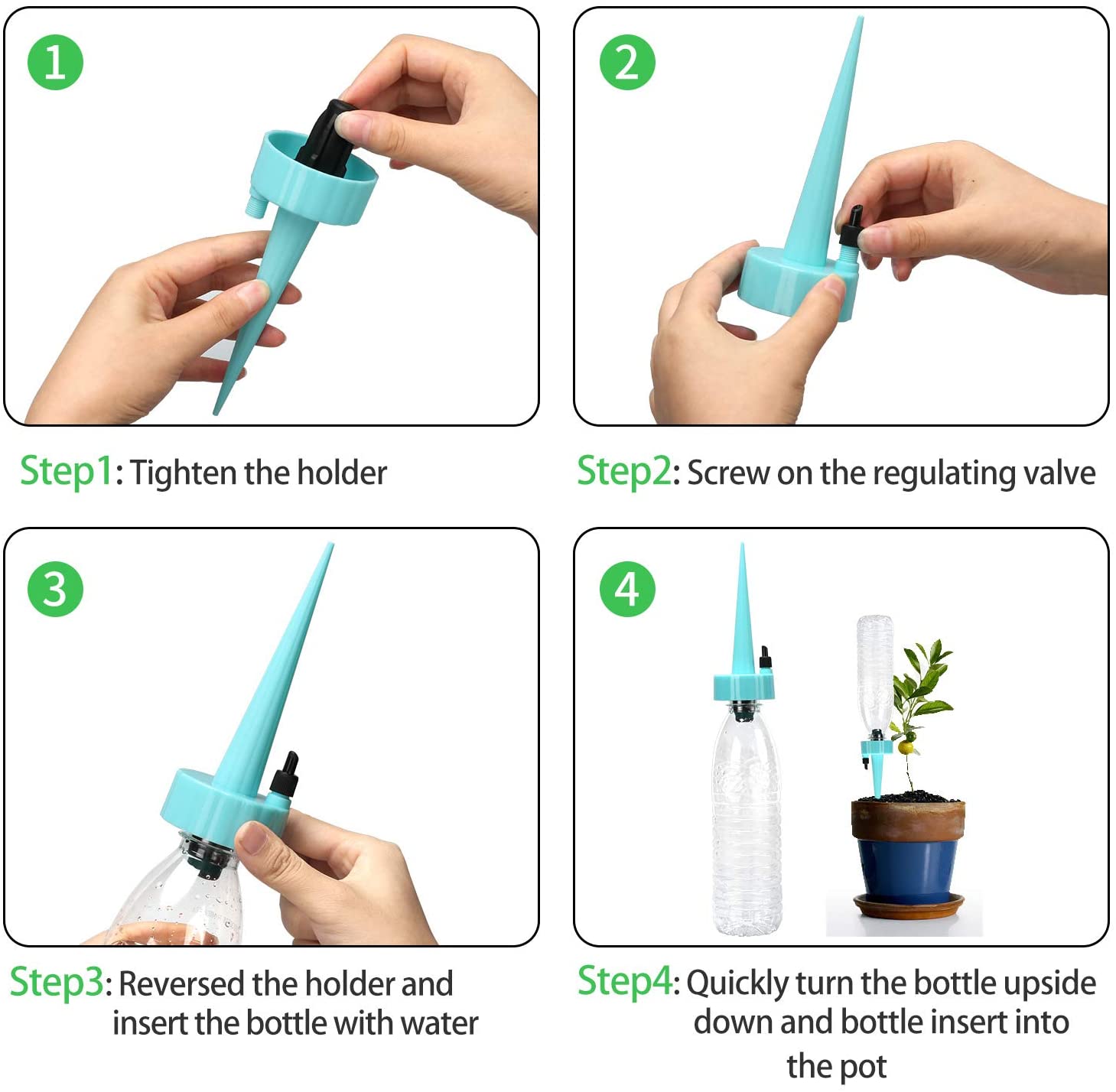 6/12/24/36PCS Self-contained Auto Drip Irrigation Watering System Automatic Watering Spike for Plants Flower Indoor Household