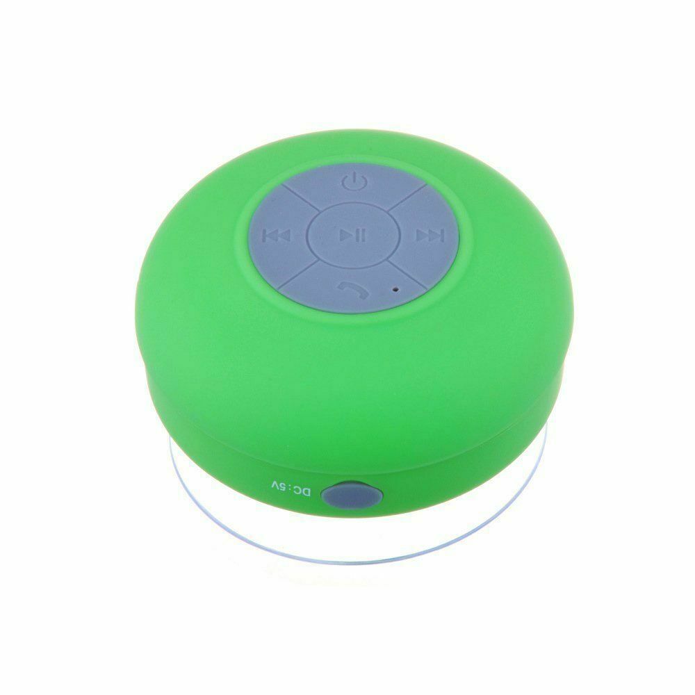 Wasserdicht Bluetooth kabellos dusche lautsprecher Tragbare hände-freie musik mikrofon saug Für Dusche, Schlecht, Auto, Strand & übertrumpfen: Grün