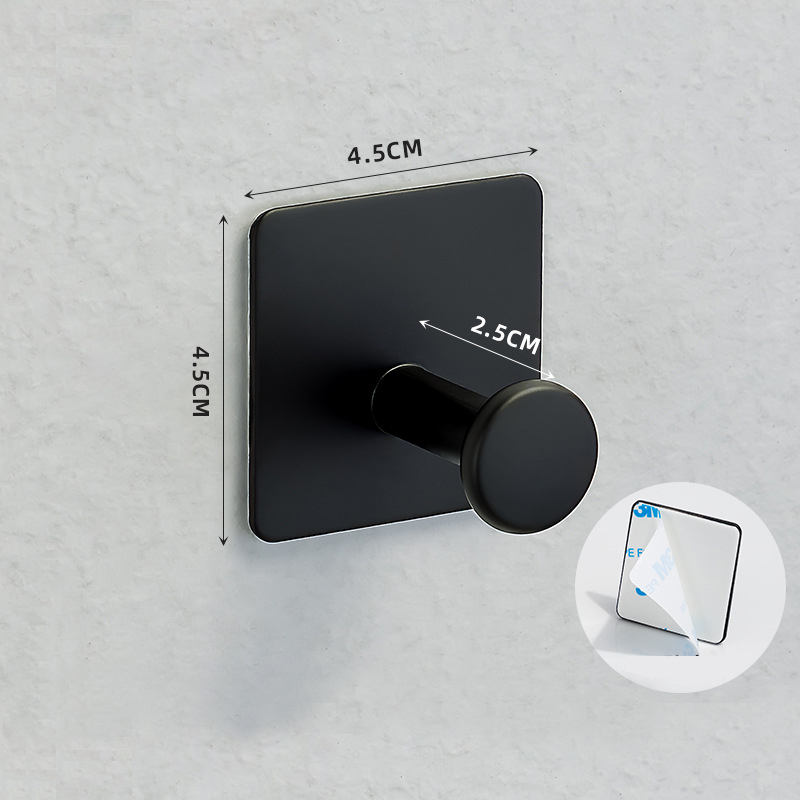 Ganchos adhesivos de acero inoxidable 304 para abrigos, perchero montado en la pared, ganchos de puerta para colgar sombreros, toallas, ropa, gancho redondo: Bronce