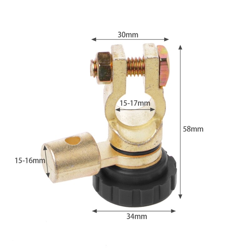 Battery Terminal Link Switch Quick Cut-off Disconnect For Car Truck Part L Shape