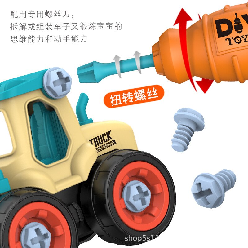 Engine Disassembly Toy Children's Disassembly And Assembly Engineering Ve... – Grandado
