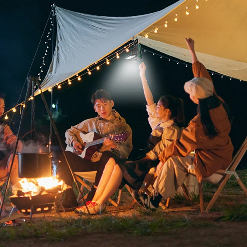 Induktions-LED-Scheinwerfer, Mini-Kappen-Clip-Licht, integrierter 1200 mAh Akku, wiederaufladbare USB-Kopf-Taschenlampe für Camping, Angeln, Laterne